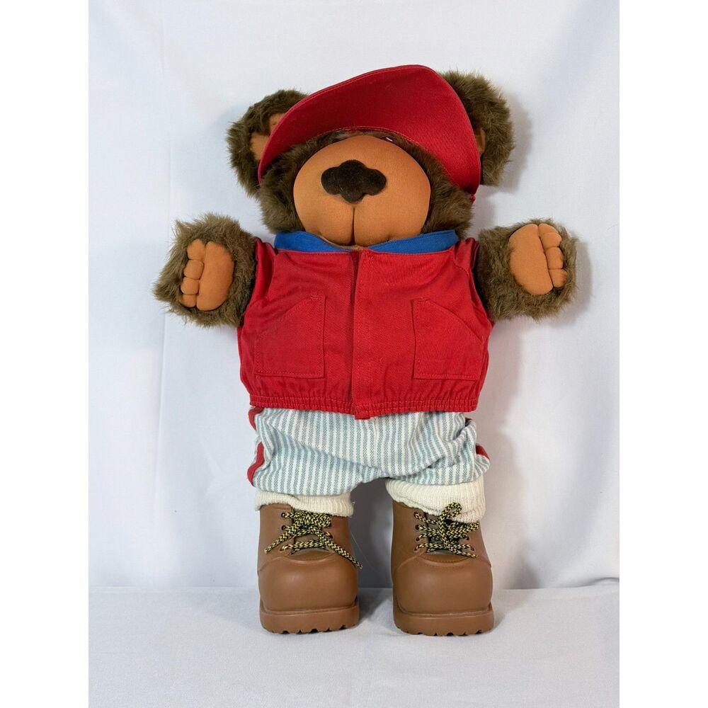 Furskins Original Appalachian Artworks Stuffed Bear Spitball Baseball Complete